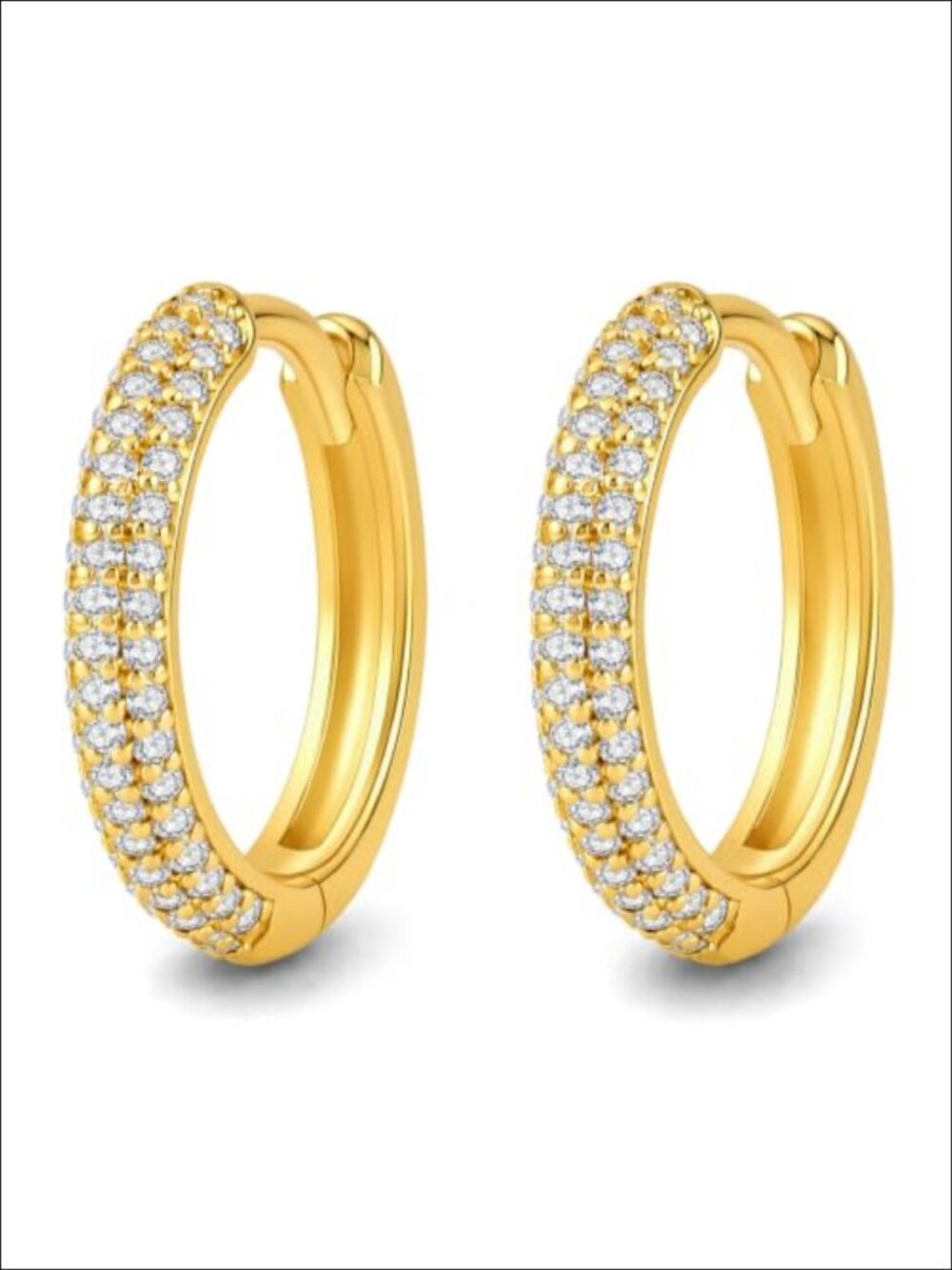 Moissanite Huggie Hoop Earrings S925 Sterling Silver Hinged Small Hoops